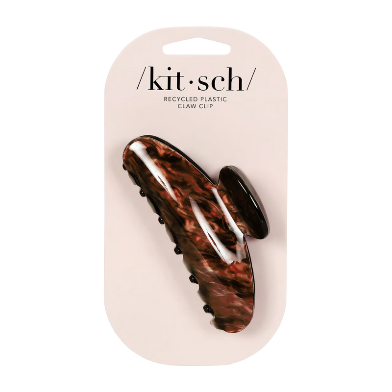 Kitsch, Marble Claw Clip, Brunette, 1 Clip
