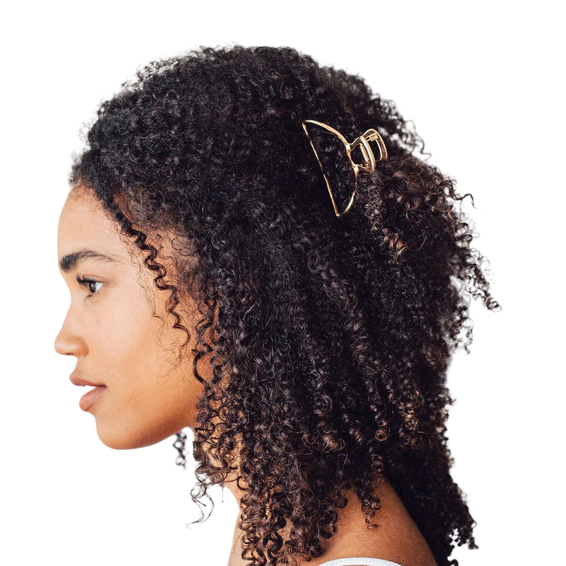 Open Shape Claw Clip - Gold