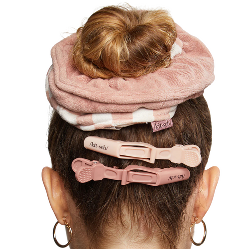 Microfiber Towel Scrunchies - Terracotta Checker