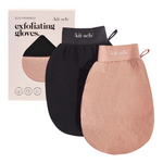 Exfoliating Gloves 2pc - Black & Terracotta