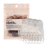 No Snag Elastics 100 pcs - Brown