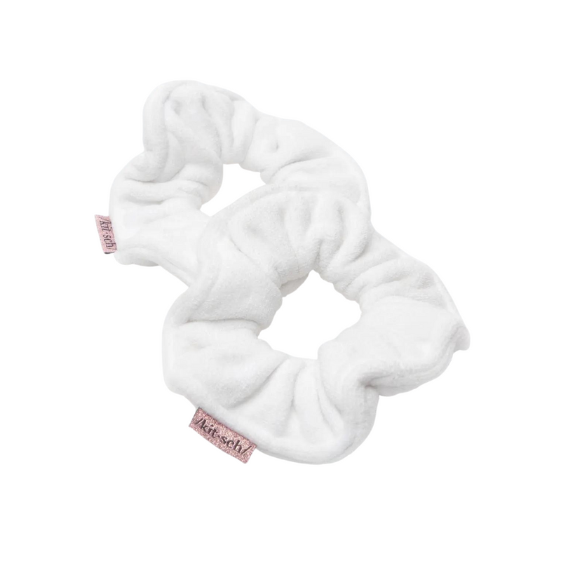 Patented Microfiber Towel Scrunchies - White